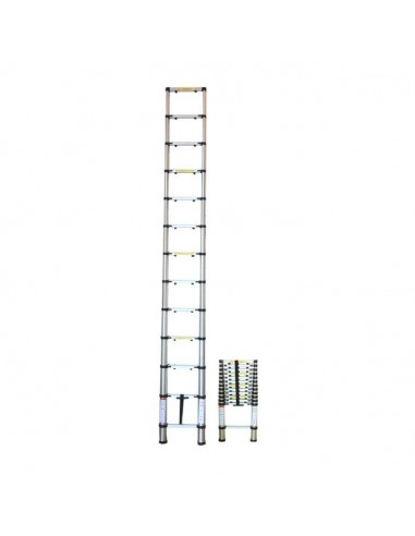 Escada telescópica de 12 degraus - 3,8 metros