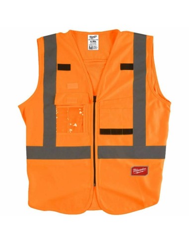Colete de segurança de alta visibilidade Milwaukee Classe 2 (laranja) L/XL