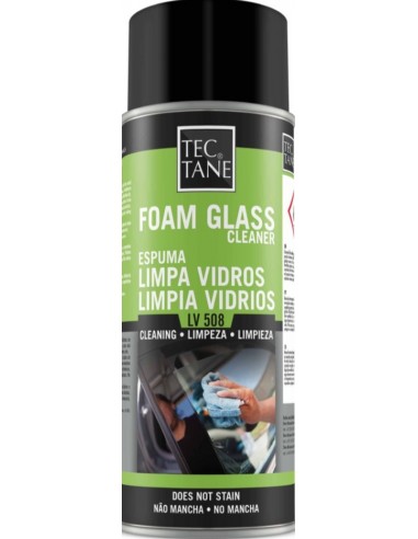 Spray Limpeza de Vidros em Espuma Tectane LV508 400ml