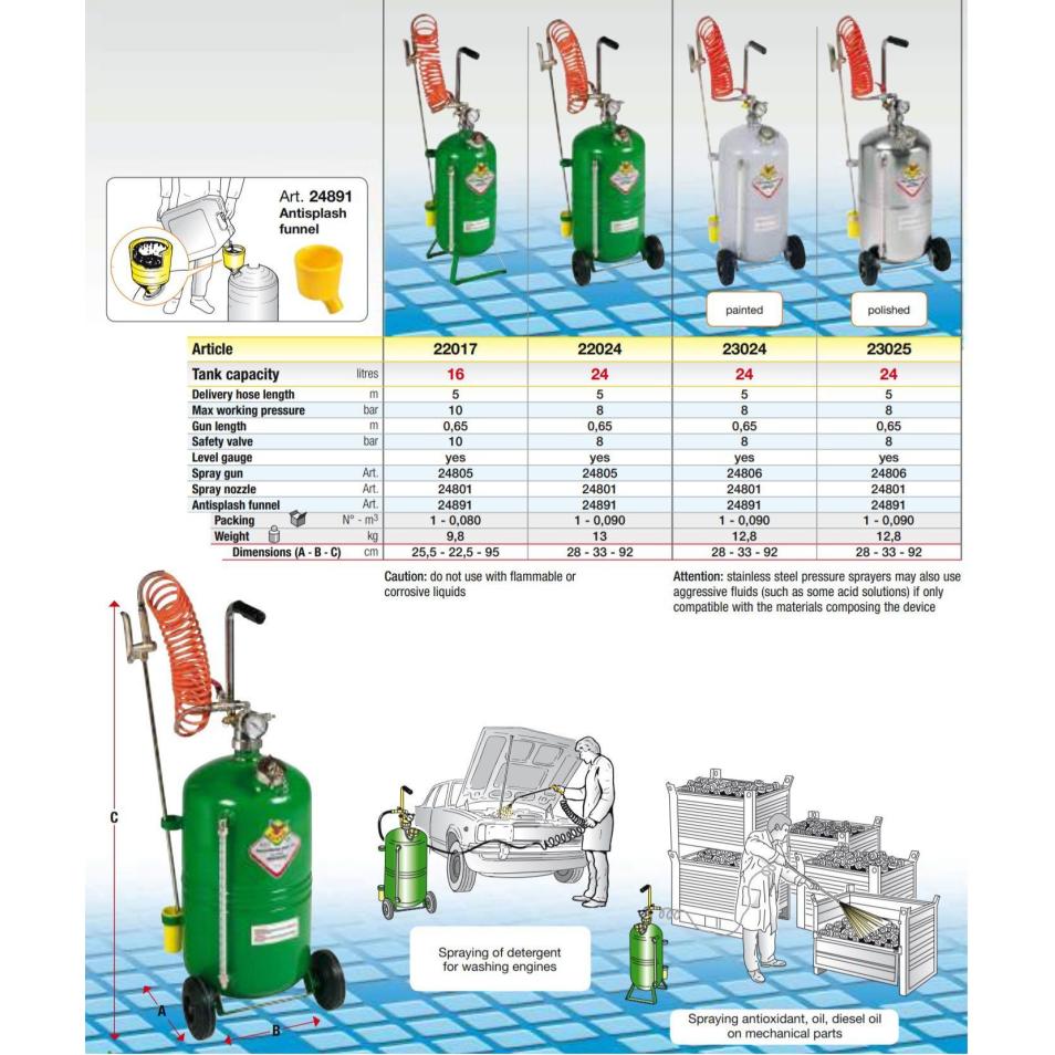 Nebulizador Pneumático RAASM 22024 24 Litros ( Ideal para desinfectar )