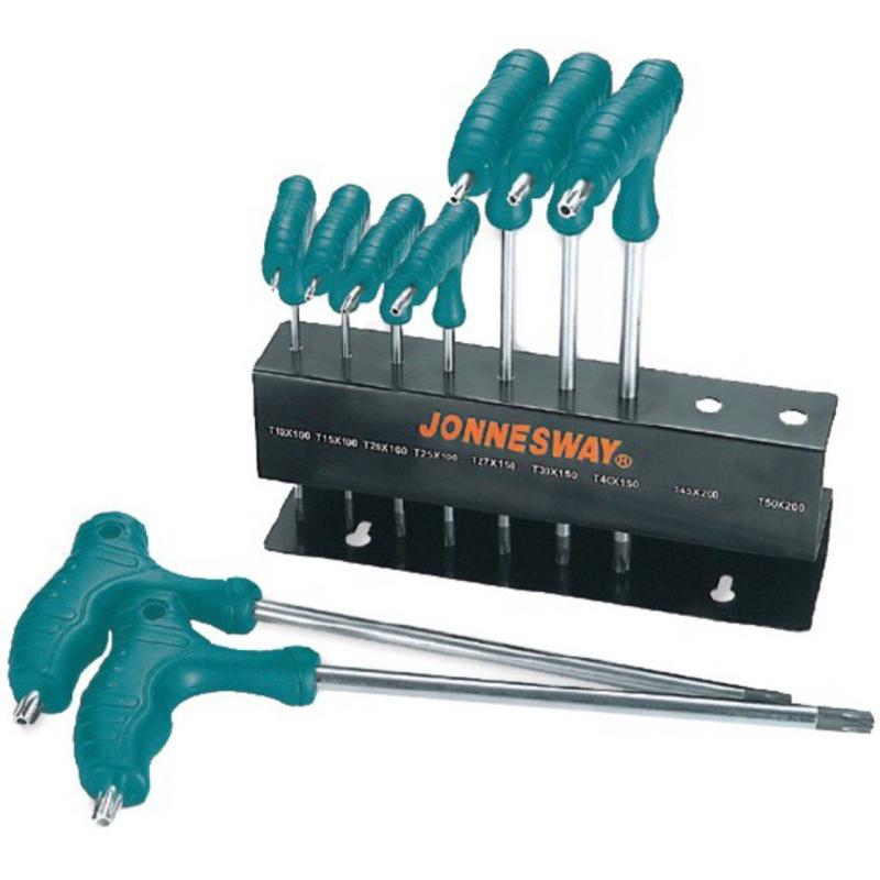 Jogo 9 Chaves Torx Tamperproof duplas de Punho