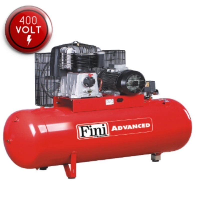 Compressor Trifásico com 7,5 cavalos com depósito 500 Litros FINI BK 119/500F-7,5T