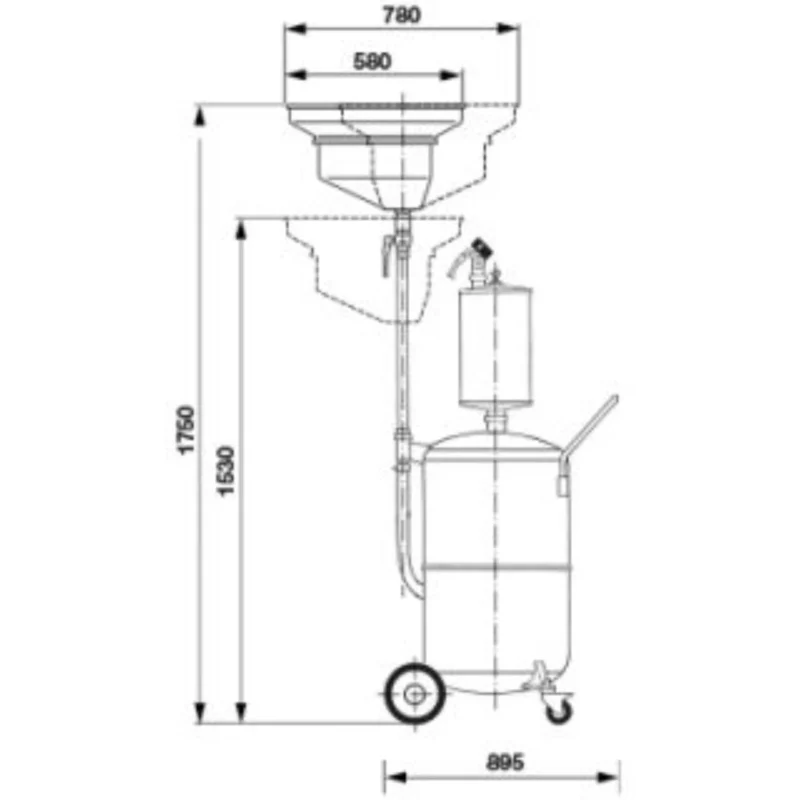 Aspirador óleo 80 Litros - RAASM 44085 - 1