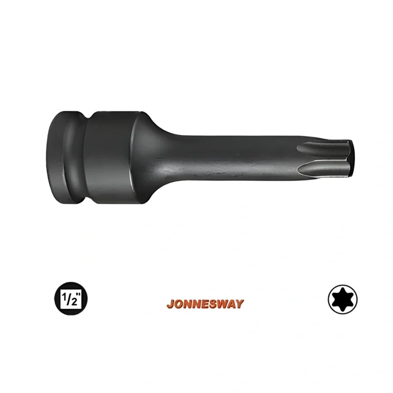 Jogo 8 chaves caixa ponta Torx impacto 1/2"