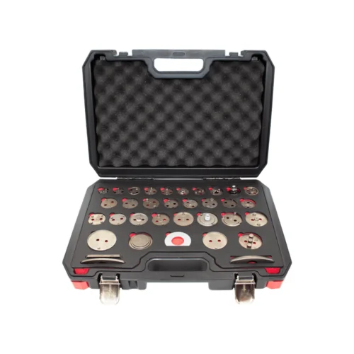 Kit 35 adaptadores Kroftools para êmbolos de travão
