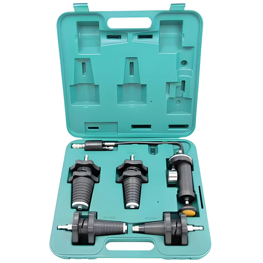 Kit teste pressão radiador 5 peças Jonnesway