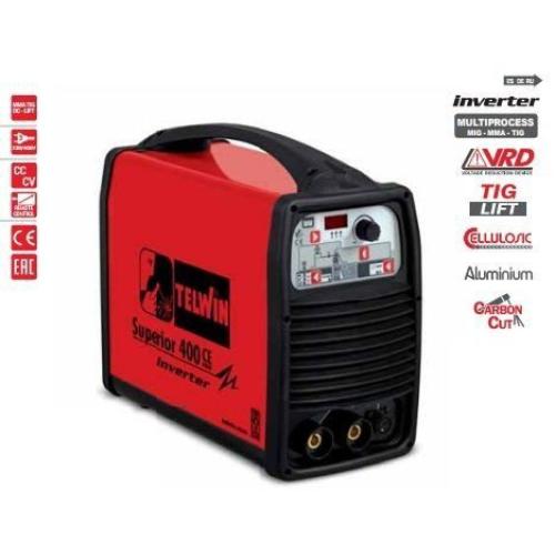 Aparelho de Soldar - Inverter TELWIN MMA/TIG SUPERIOR 400 CE VRD