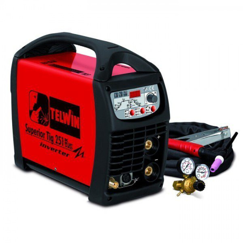 Máquina de Soldar - Inverter Trifásica TELWIN Superior Tig 251 DC-HF/Lift VRD