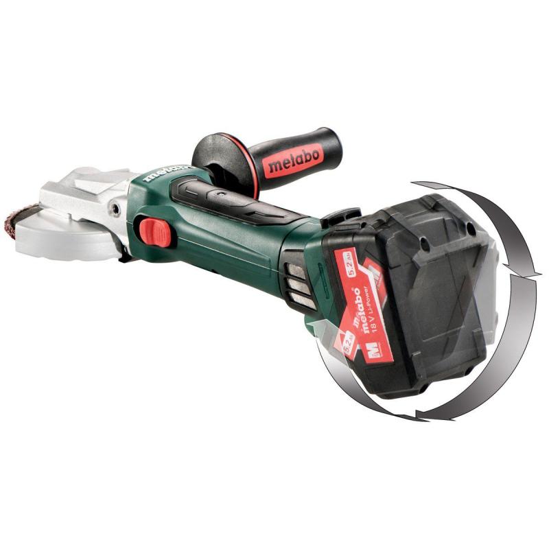 Rebarbadora de Cabeça Plana a Bateria METABO WF 18 LTX 125 QUICK