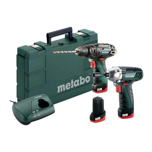 COMBO SET METABO 12 V BS+SSD + 2 baterias