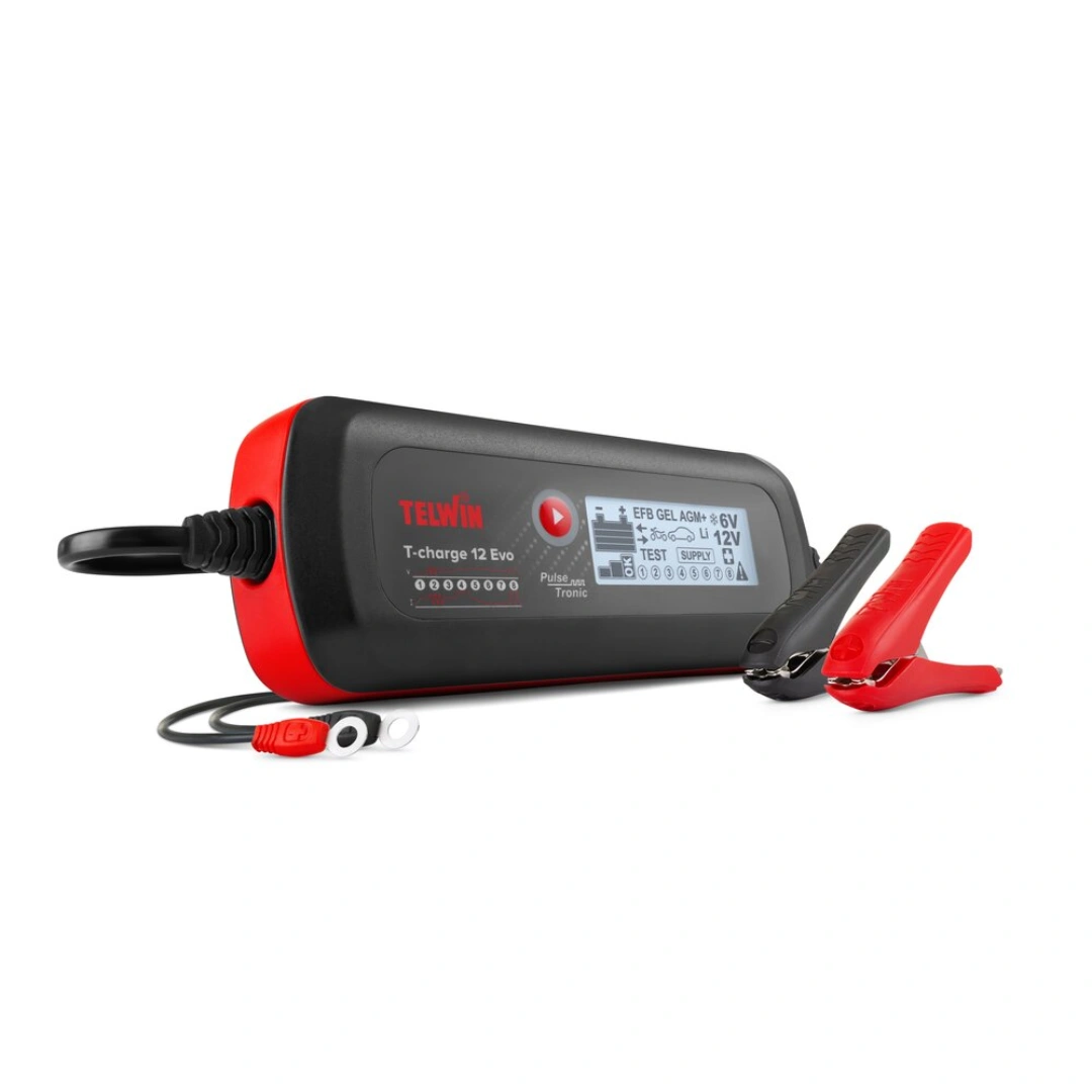Carregador e tester baterias Telwin T-CHARGE 12 EVO - 1