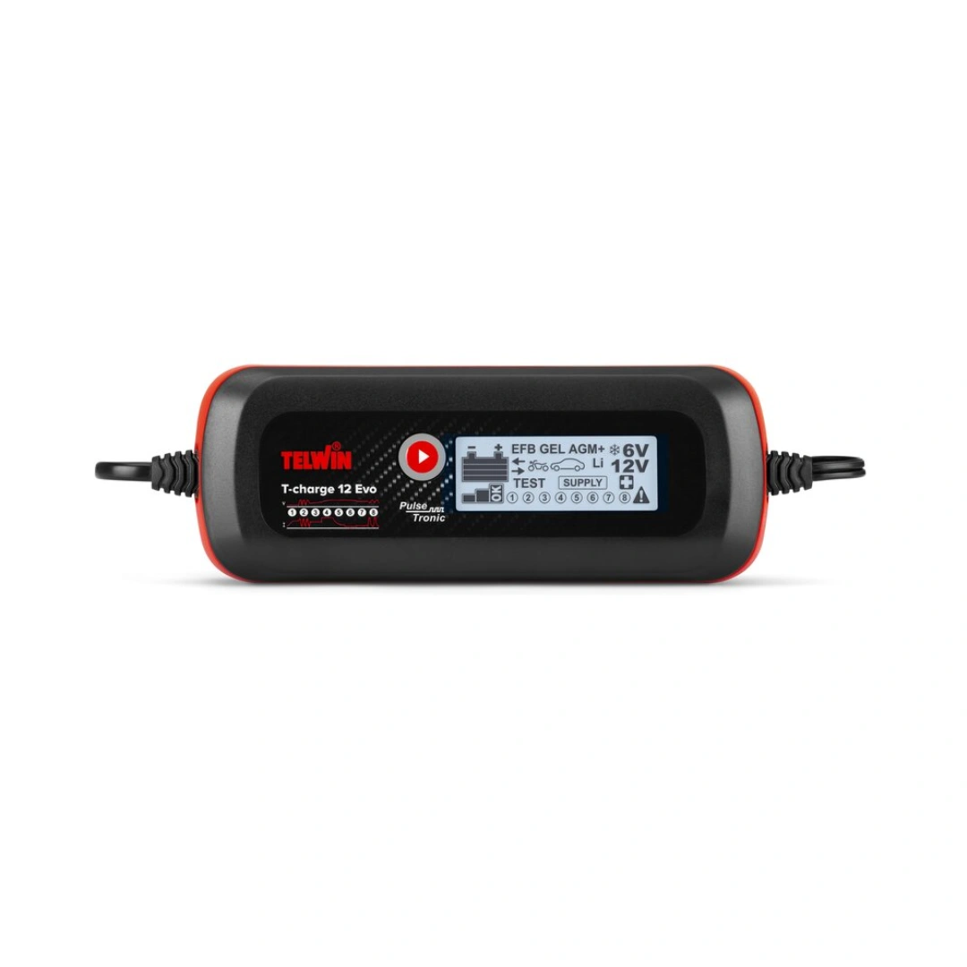 Carregador e tester baterias Telwin T-CHARGE 12 EVO - 2
