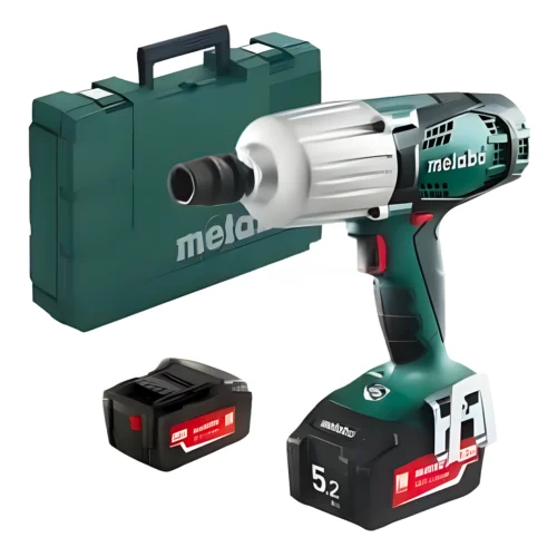 Chave Rodas Impacto METABO SSW 18 LTX 600 (2x Li-Ion 5.2 Ah)