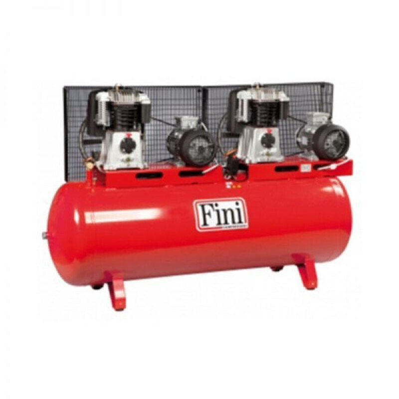 Compressor de Correias FINI B3800B/270 FT3 TD ( 270 Litros - 2 Motores )