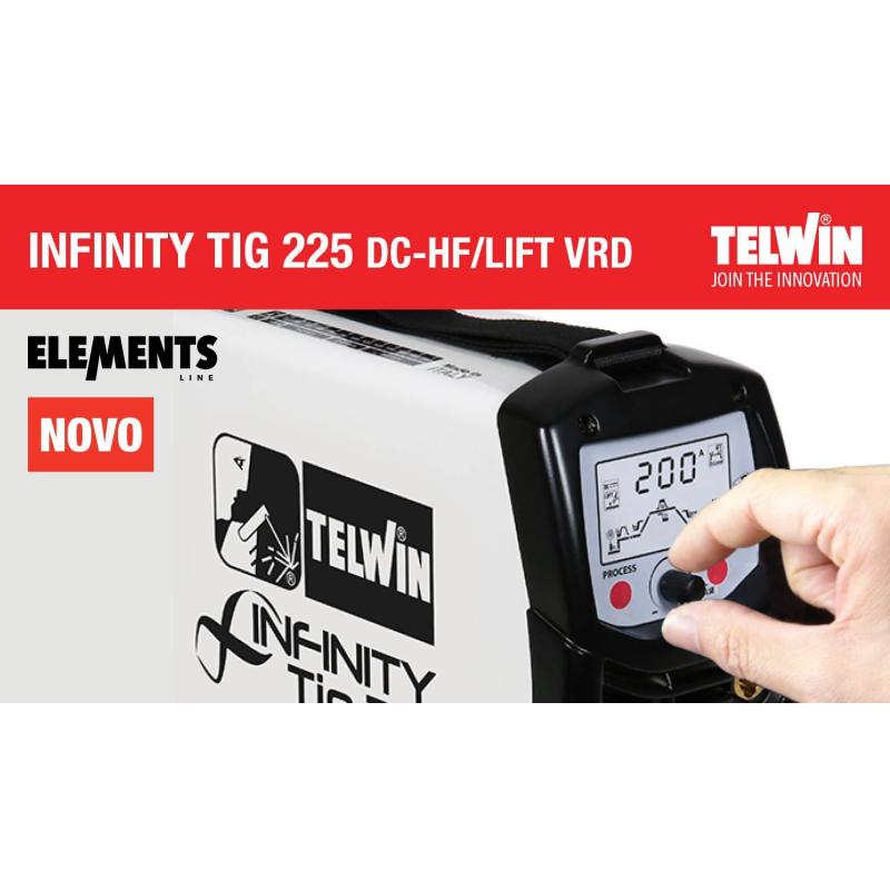 Inverter TELWIN INFINITY TIG 225 DC-HF/LIFT VRD + Oferta