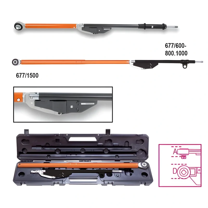 Chave Dinamométrica BETA com Roquete móvel 200-800Nm