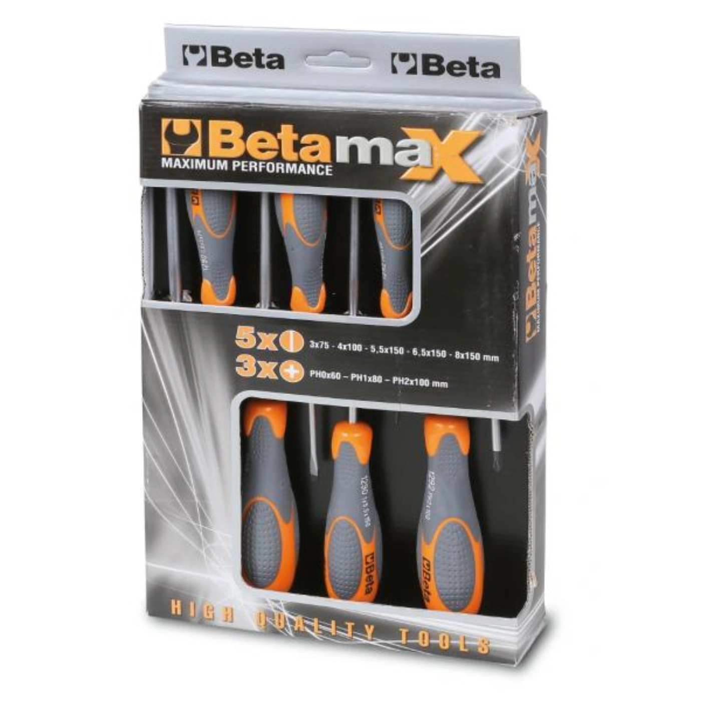 Jogo de 8 Chaves BETA MAX (Fenda e Phillips) 1293/D8 - BETA