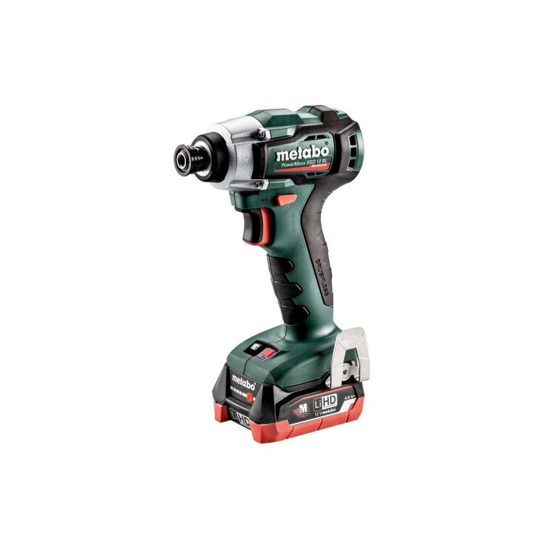 Aparafusadora de Impacto Sem Fio 12 Volt METABO PowerMaxx SSD 12 BL (2x LiHD 2.0 Ah)