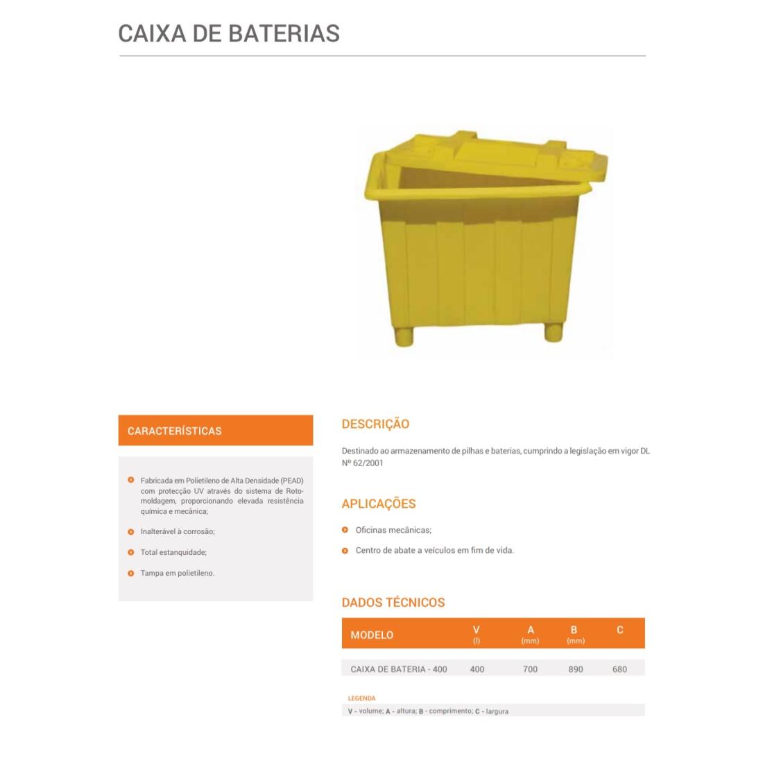 caixa de baterias