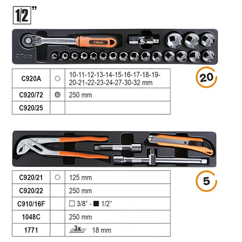 Mala de Ferramentas BW 2120L-E/T91 (91PCS) - Beta