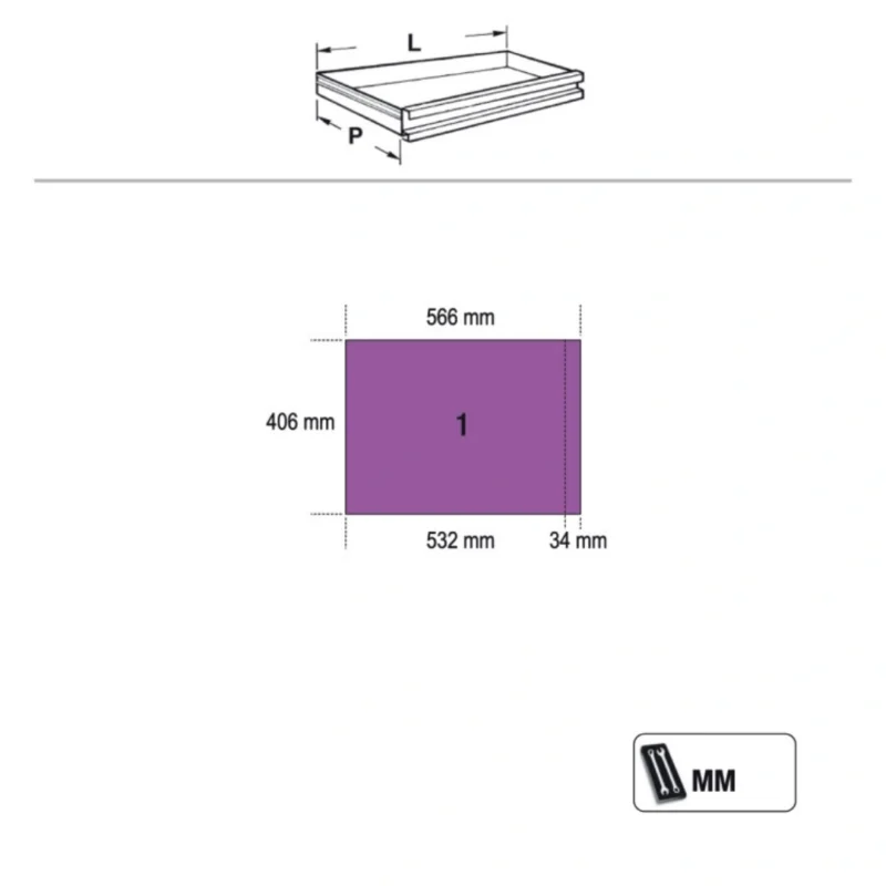 Combinação de mobiliário modular para oficina - Beta C45PRO 2.0 BW - 3