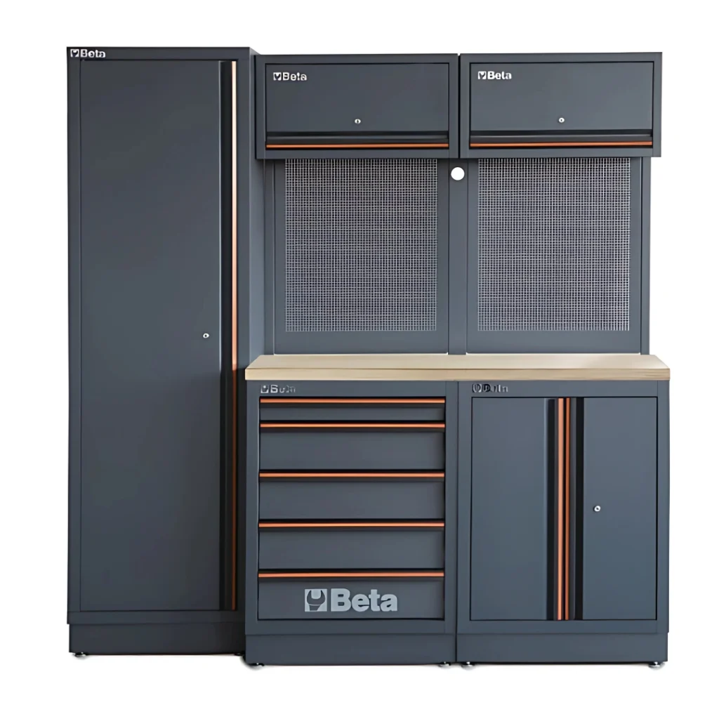 Combinação de mobiliário modular para oficina - Beta C45PRO 2.0 BW
