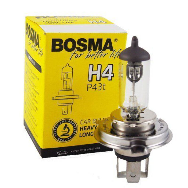 Lâmpada Bosma H4 24V 75/70W P43t Long Life Heavy Duty