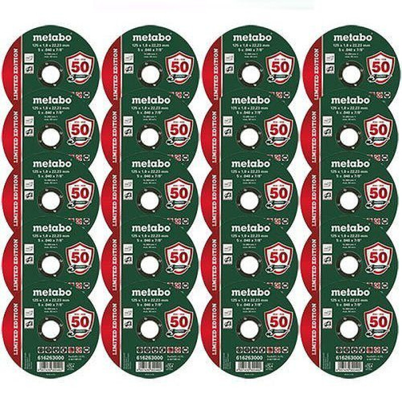 Promoção: Rebarbadora Metabo W750 125 + 100 Discos 125x1mm