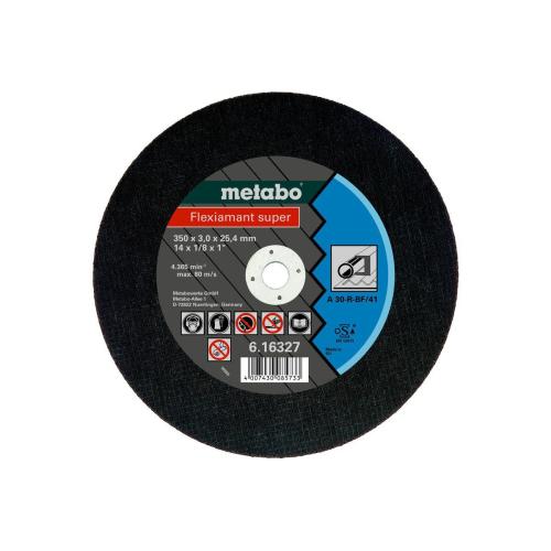 Disco METABO Flexiamant super 350x3,0x25,4 aço, TF 41