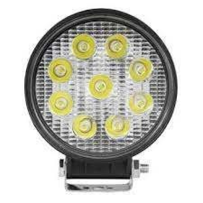 Luz de Trabalho - Farol Auxiliar LED - Redondo 27 Watts