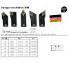 Jogo 5 ferros HM 16mm com pastilhas Optimum Maschinen