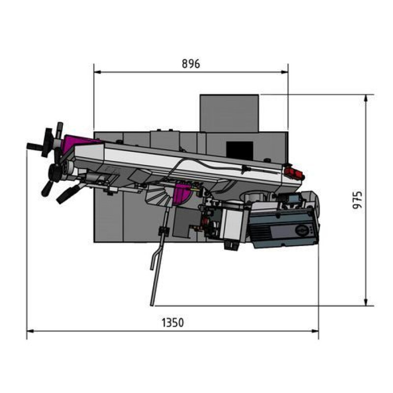 Serrote de fita com arco giratório Optisaw SB 281V Optimum Maschinen