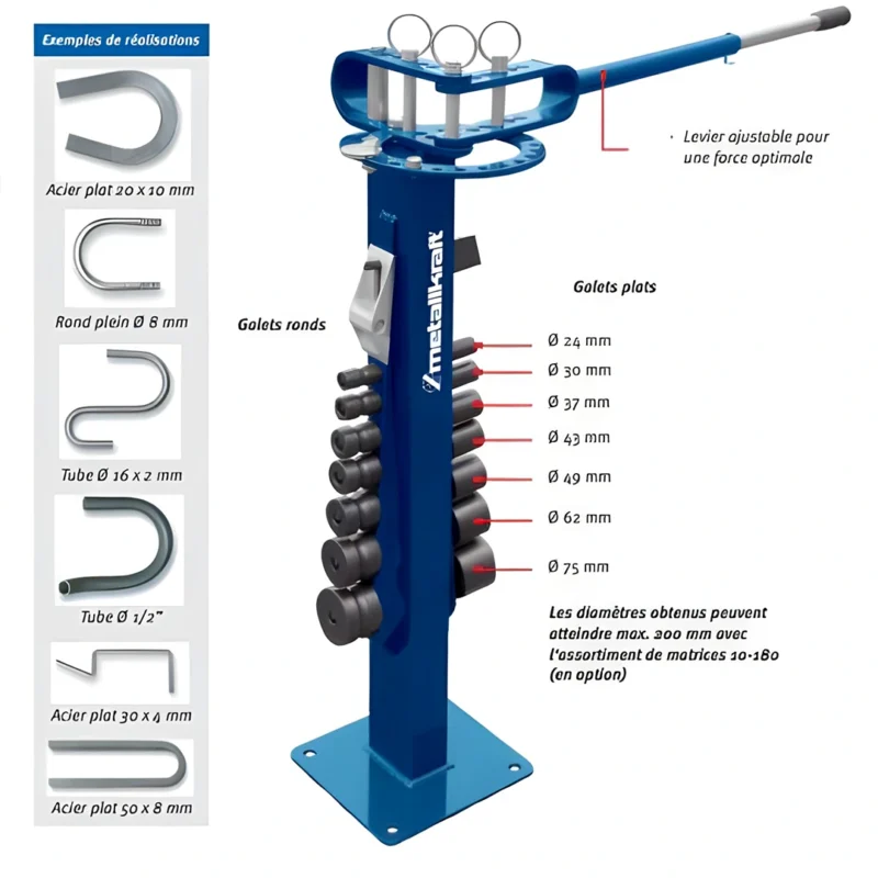 Curvadora tubos universal UB 10 METALLKRAFT