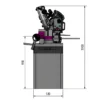 Serrote de fita com arco giratório Optisaw SB 281V Optimum Maschinen