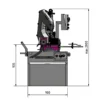 Serrote de fita com velocidade variável Optisaw SD 351AV Optimum Maschinen