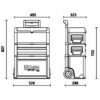 Trolley ferramentas três módulos sem ferramentas BETA C43