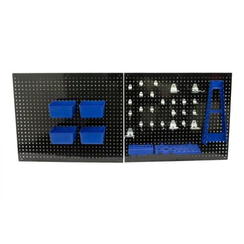 KIT 2 Painéis Perfurados + 32 acessórios - Kroftools