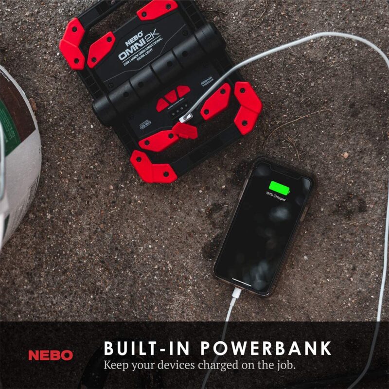 Projetor - Power Bank dobrável recarregável 2000 Lumens NEBO OMNI