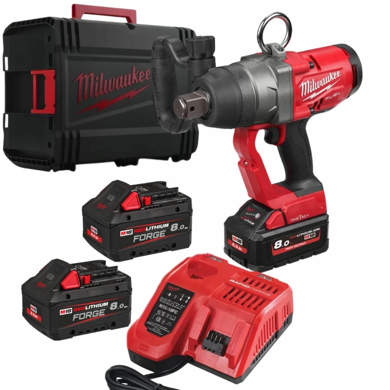 Chave Rodas 1_ 2400Nm Desaperto Milwaukee + 2 BAT 18V 8Ah