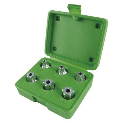 Jogo de 6 chaves 1/2" ponta TORX com furo