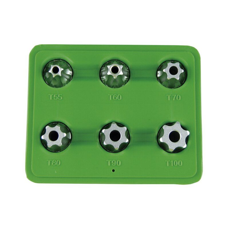 Jogo de 6 chaves 1/2" ponta TORX com furo