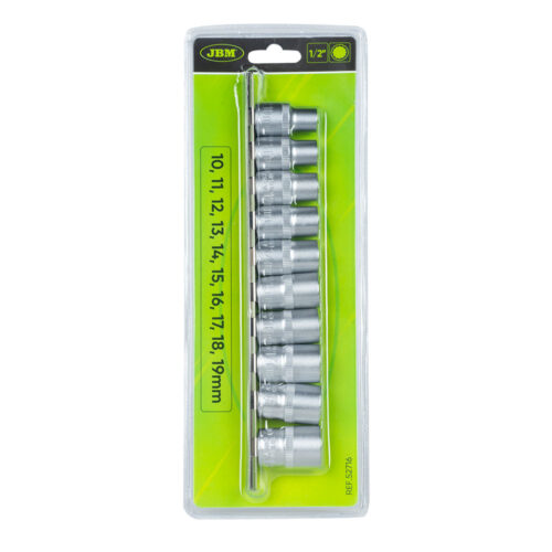 Jogo 10 Chaves 12 Faces ou Estriadas 1/2" - JBM