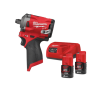 Pistola impacto 1/2" Milwaukee 1/2" 339Nm + 2 baterias 2Ah + carregador