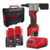 Rebitadora 12V Milwaukee M12 BPRT + 1 Baterias Ah + carregador + mala