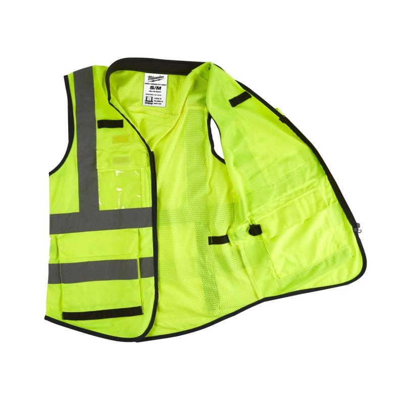 Colete de segurança de alta visibilidade Milwaukee Premium (amarelo) L/XL