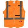 Colete de segurança de alta visibilidade Milwaukee Classe 2 (laranja) L/XL