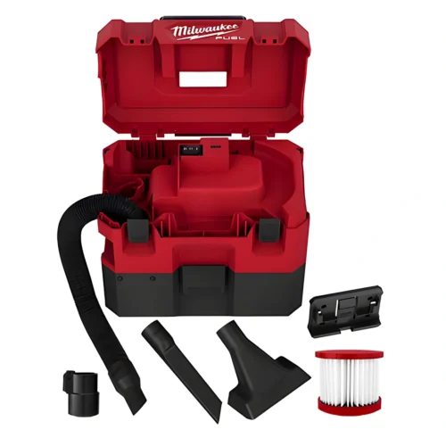 Aspirador líquidos e sólidos Milwaukee M12 FVCL + carregador + 2 baterias 2Ah