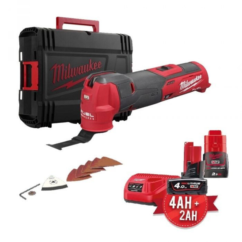 Multi tool Milwaukee M12 FMT + 2 baterias (2 e 4Ah) + carregador