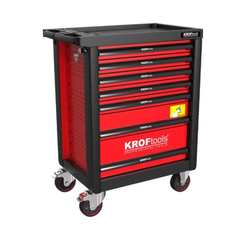 Carro ferramenta Vermelho com 160 peças - Kroftools