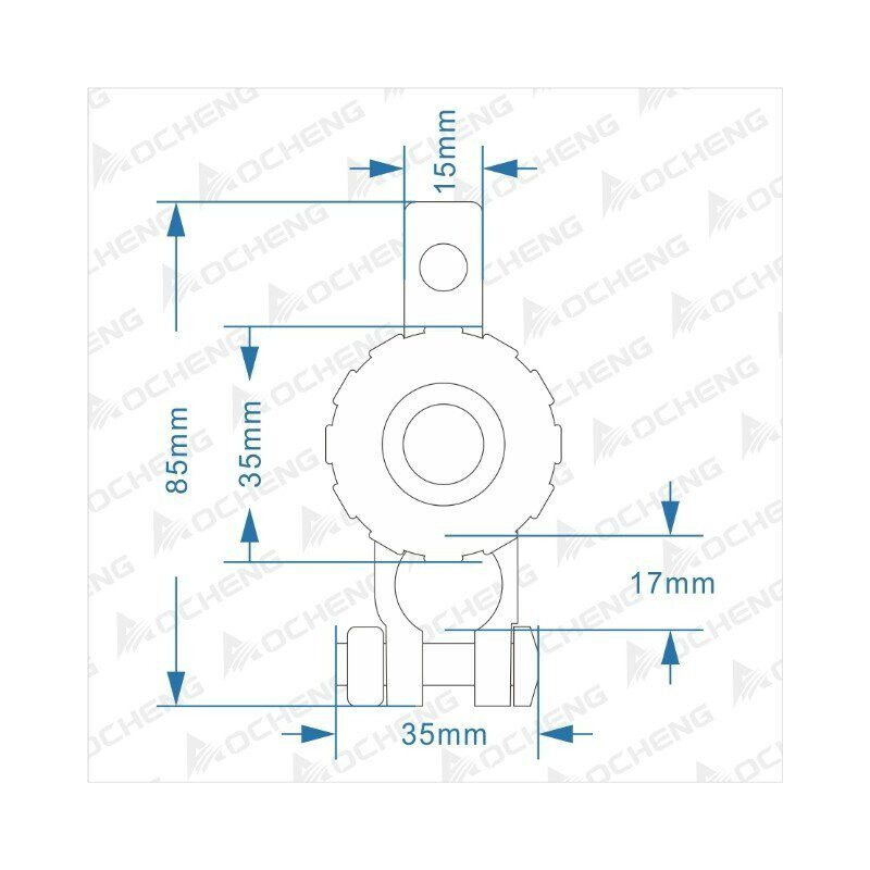 Terminal de bateria com interruptor de massa